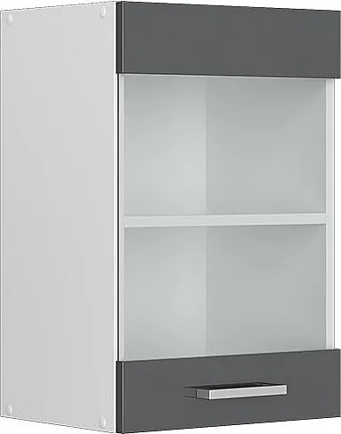 Szklana szafka kuchenna antracyt wysoki połysk 40x31x60 r-line