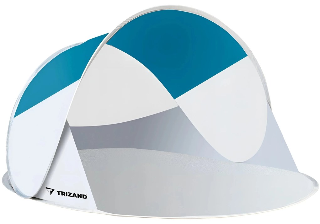 Namiot plażowy SUNSHADE 120x220 cm, niebiesko-biały