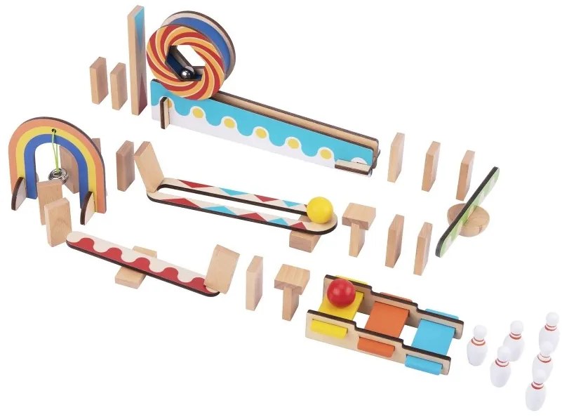 Tooky toy tor kulkowy kulodrom domino