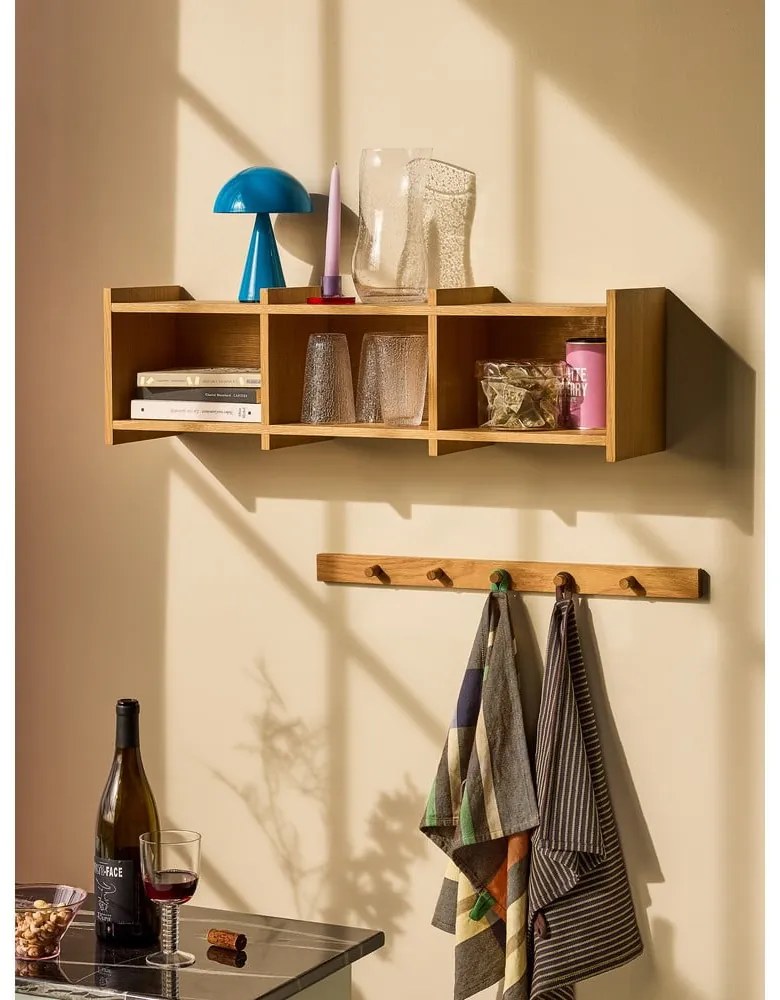 Wielopoziomowa półka w dekorze dębu 80 cm Focal – Hübsch