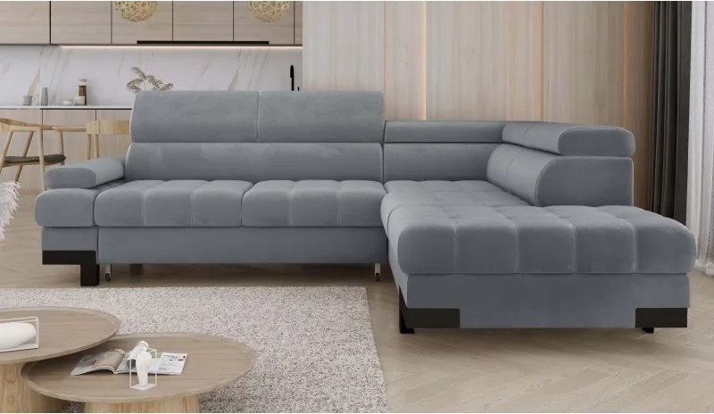 Narożnik SELVA L z funkcją spania i pojemnikiem WERSAL