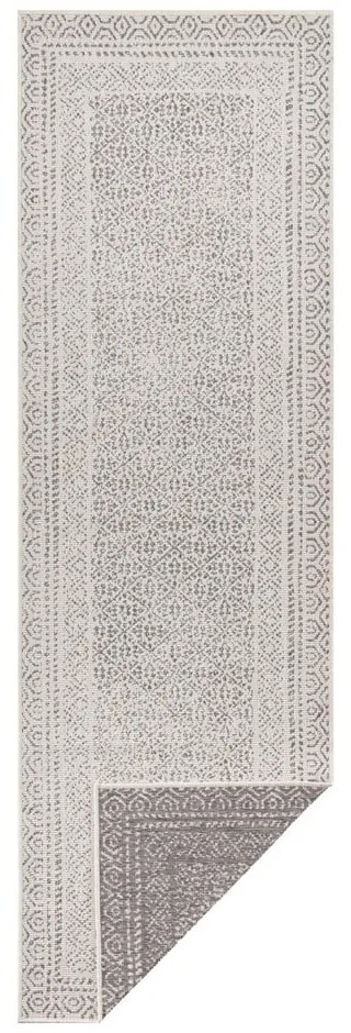 Szaro-biały chodnik odpowiedni na zewnątrz Ragami Berlin, 80x250 cm