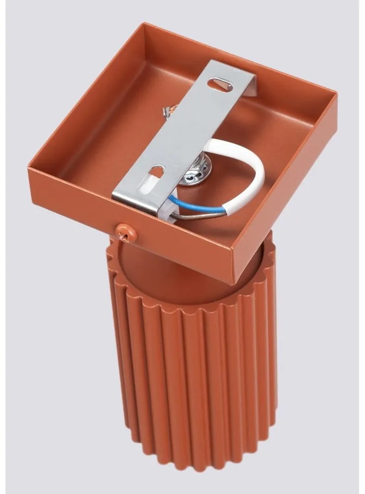 Ceglasta lampa punktowa 8x16 cm Gleam – Sollux