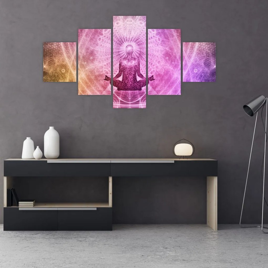 Obraz - aura medytacji (125x70 cm)