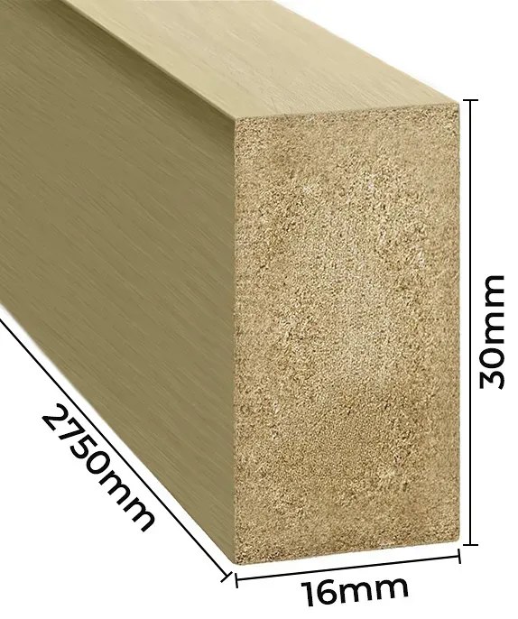 Lamele ścienne 15 szt. złoty połysk R7-H37