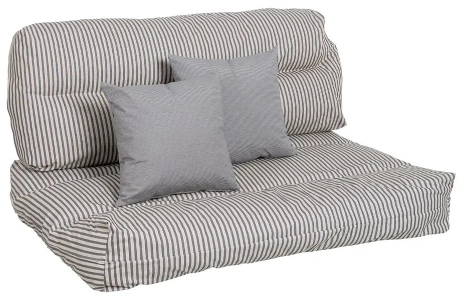 Szaro-beżowe ogrodowe poduszki do siedzenia na palety zestaw 4 szt. 80x112 cm – Ixia