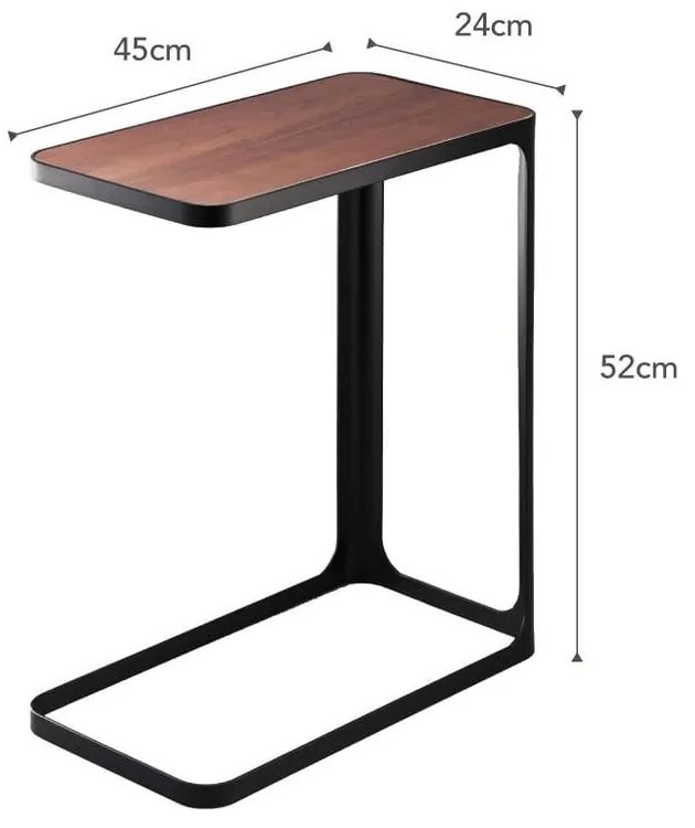 Czarny stolik YAMAZAKI Frame