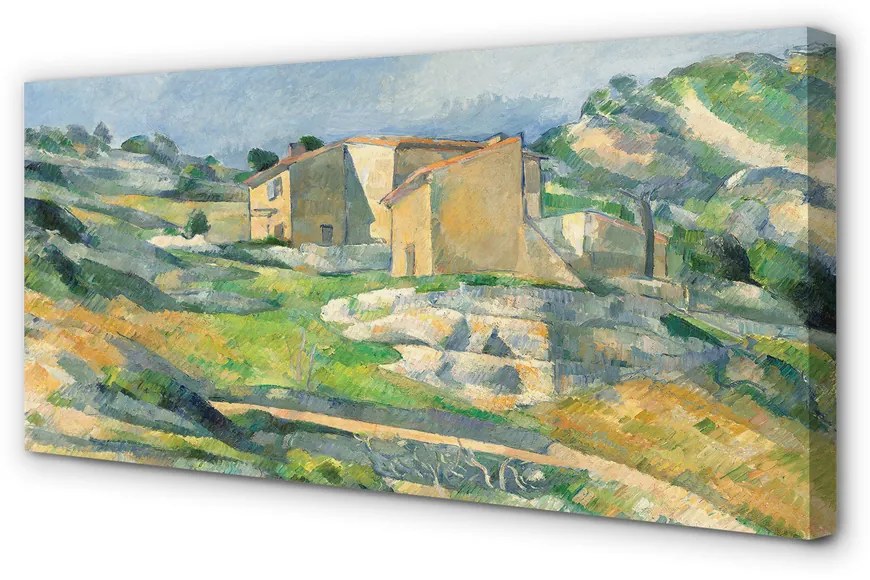 Fotoobraz na płótnie Domy w Prowansji - Paul Cézanne