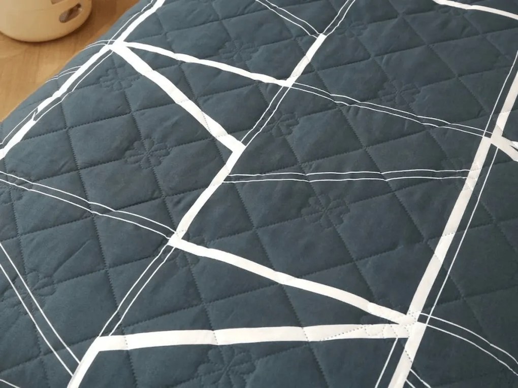 Letnia kołdra GRIDON 140x200 cm, czarna