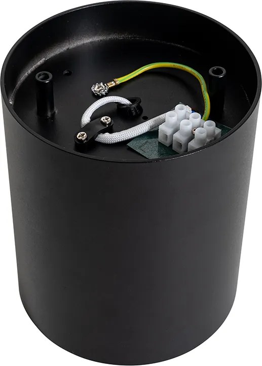 Nowoczesny plafon z reflektorami czarny obrotowy i pochylny AR70 - Rondoo Up