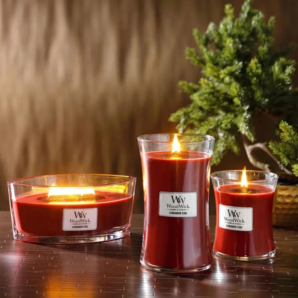 WoodWick Świeca zapachowa Cinnamon Chai, 453 g