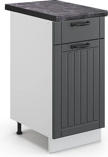 Szafka dolna do kuchni antracytowy domek wiejski 40x60x82 fame-line
