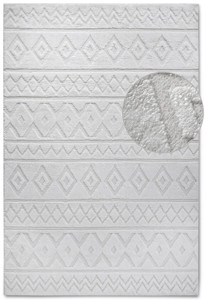 Dywan nowoczesny Gallery 3D Boho kremowy 200 cm x 280 cm