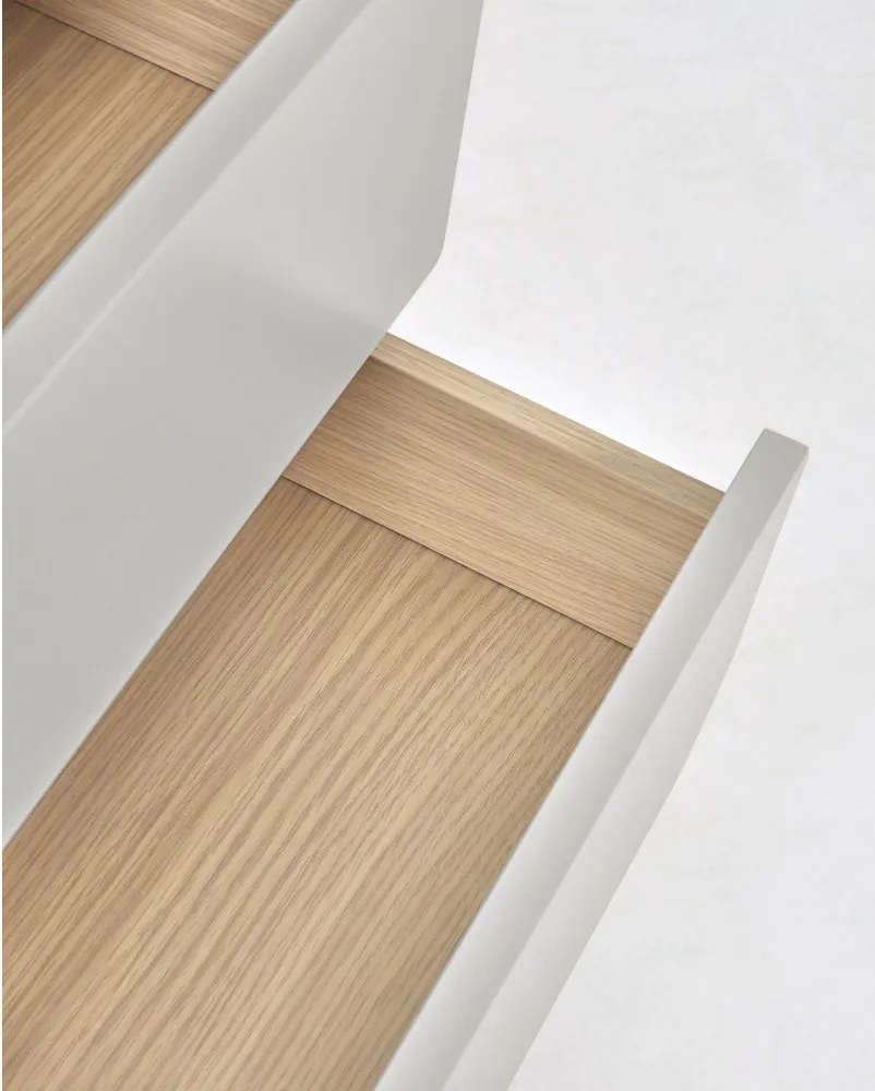 Szaro-naturalna komoda w dekorze jesionu 60x117x42 cm Anielle – Kave Home