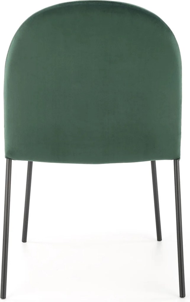 Welurowe krzesło z poduszką na siedzisku K443