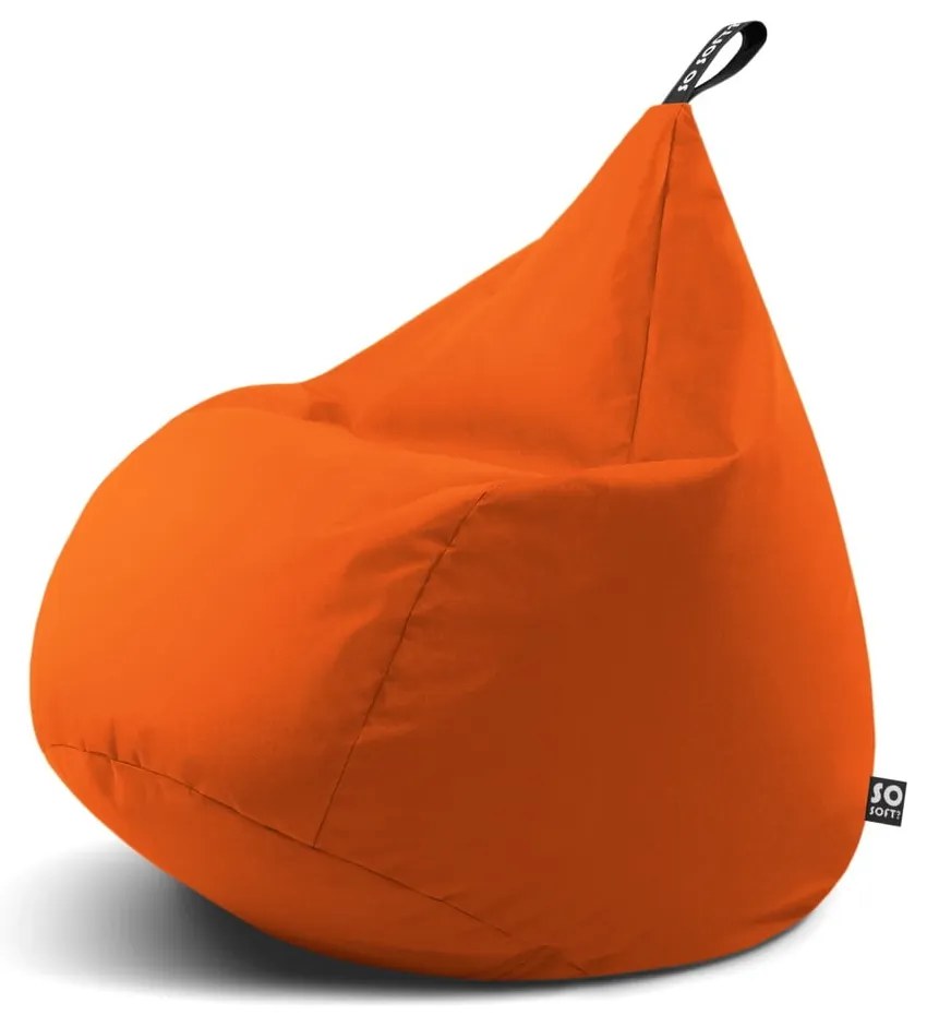 Pomarańczowy worek do siedzenia Drop XL – So Soft?