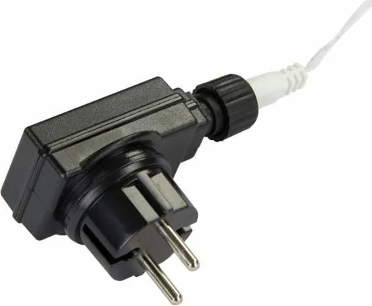 Świąteczna LED dekoracja - płatek śniegu, 30 cm, ciepła biel