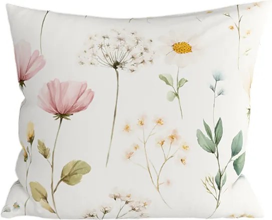 Bawełniana poszewka na poduszkę PETALUNE POLY 45x45 cm, kremowy