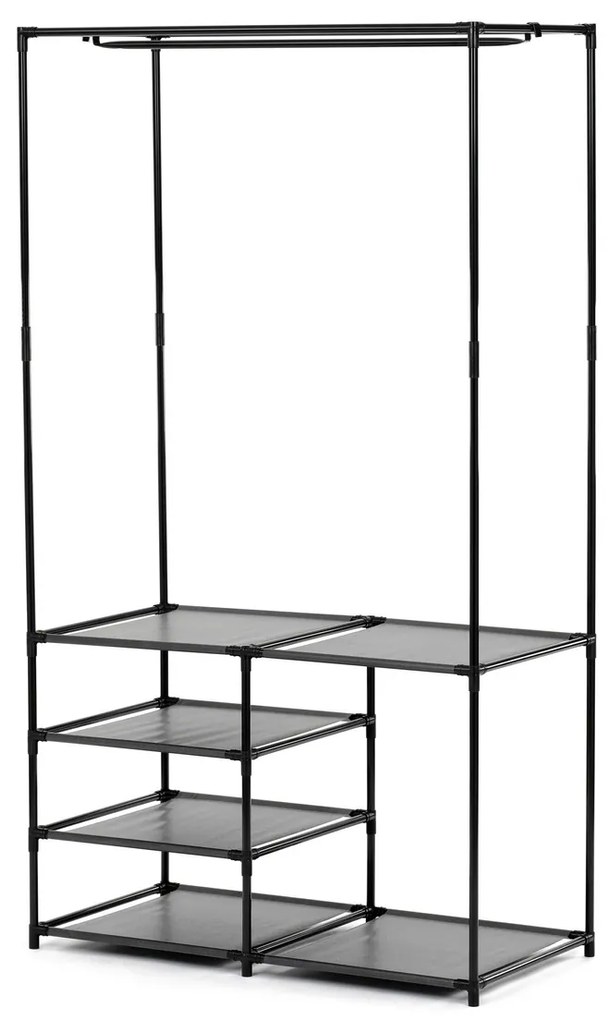 Stojak na ubrania GD-172 BK, metal, czarny