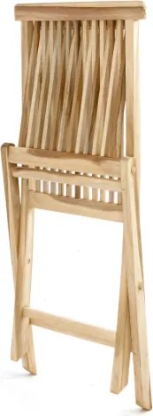 Komplet 2 x składane krzesła 1 x stolik DIVERO z drewna tekowego