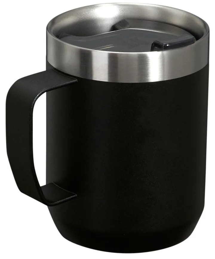 Czarny kubek termiczny ze stali nierdzewnej 230 ml Stay-Hot Camp Mug Black – Stanley