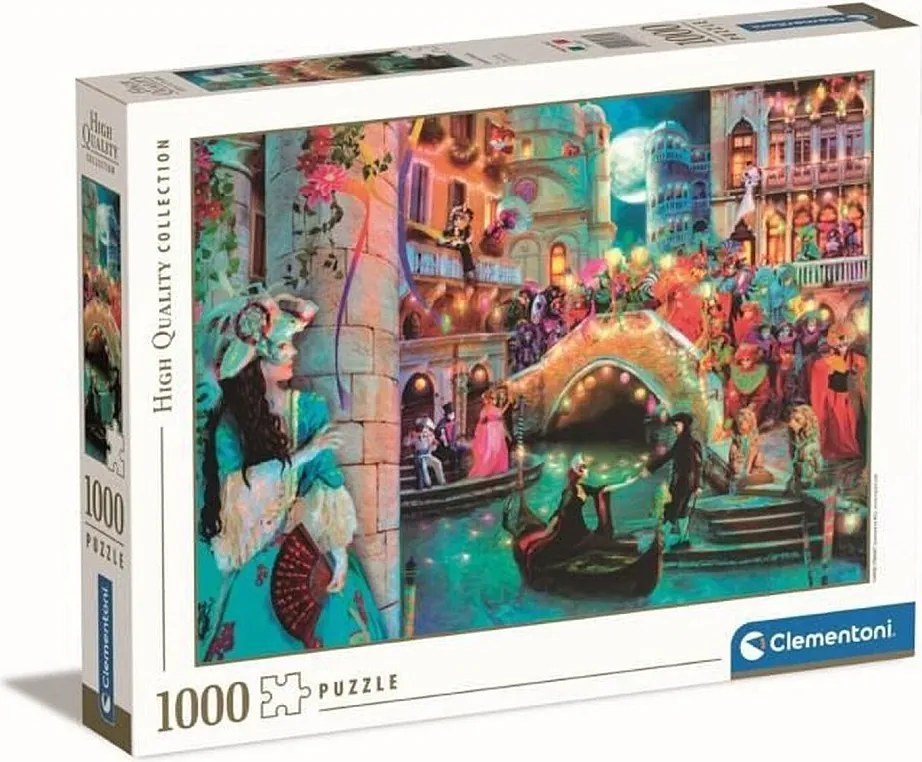 Puzzle Clementoni 1000 elementów Carnival Moon wielokolorowy 70x50 cm dla dorosłych, precyzyjne cięcie i wysokiej jakości druk