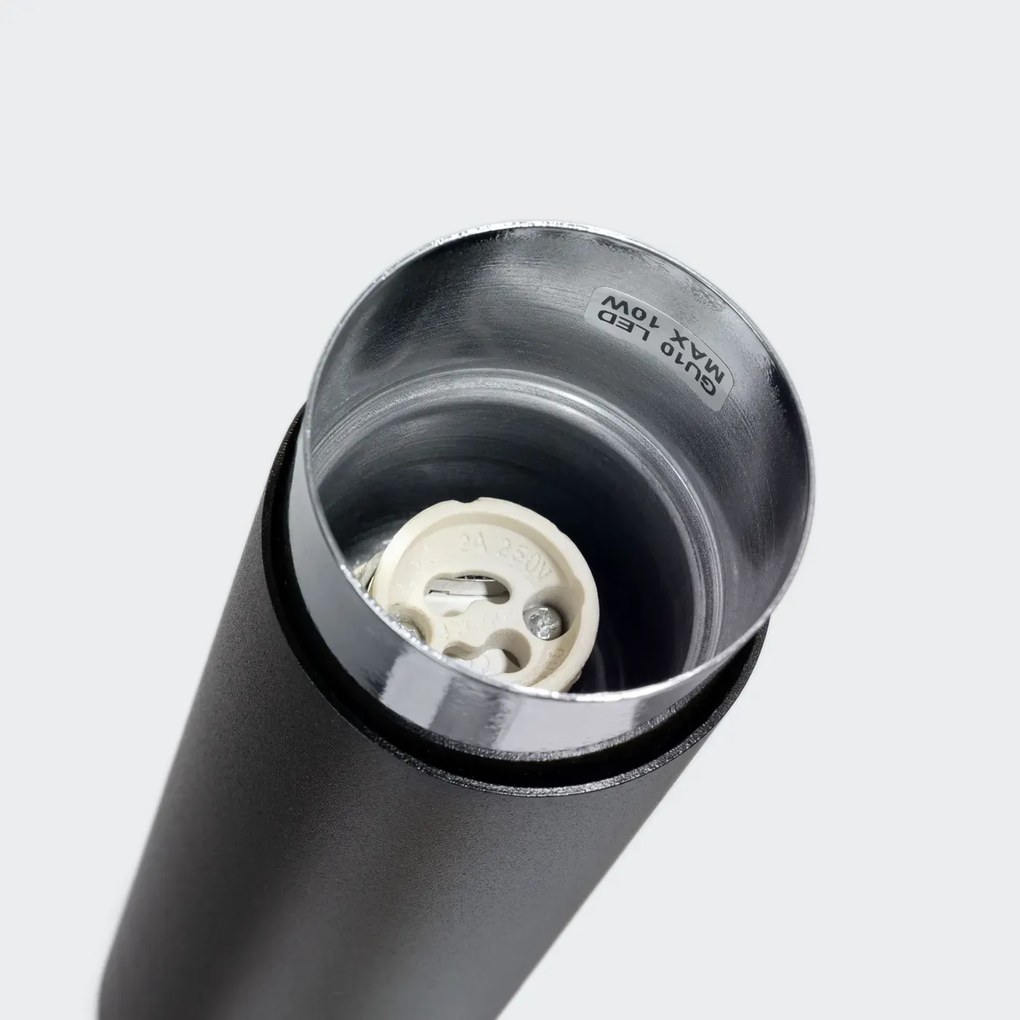 Plafon NERO 22,5 czarny/chrom tuba SOLLUX LIGHTING