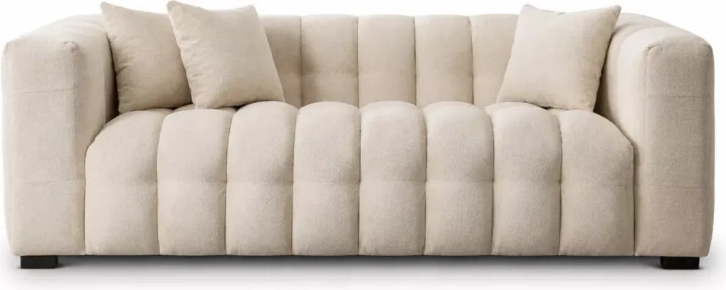 Elegancka sofa Droma 3-osobowa w kolorze kremowym – komfort i styl do salonu