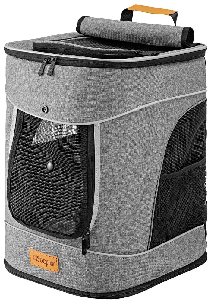 Plecak na psy i koty JOY, 31x30x41cm, szara Cadoca