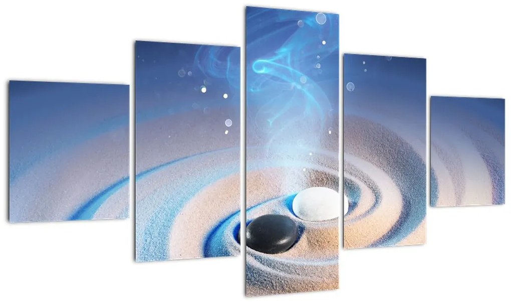 Obraz - Eteryczny yin-yang (125x70 cm)