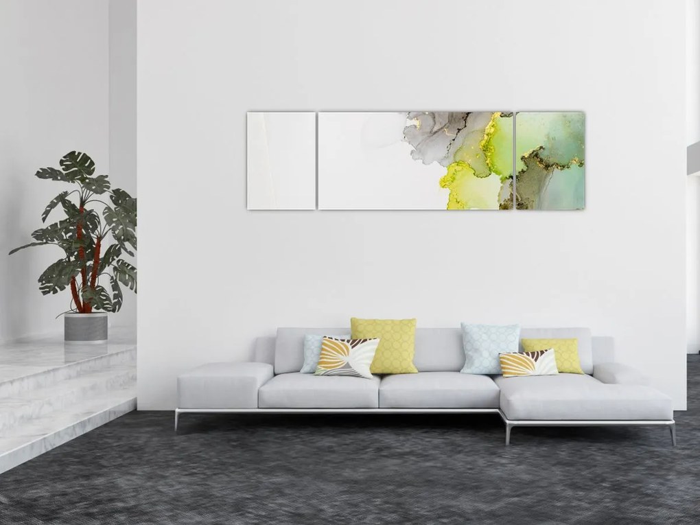 Obraz - Sztuka abstrakcyjna w tuszu (170x50 cm)