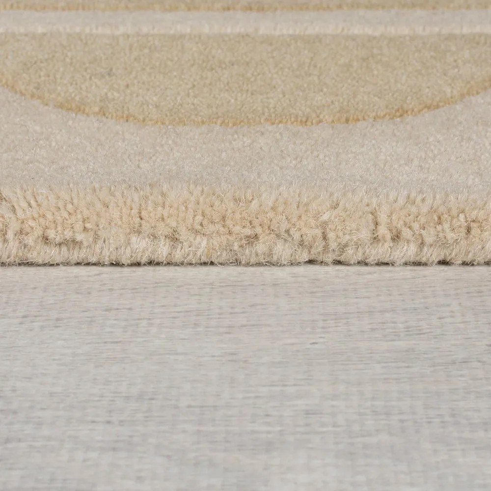 Naturalny wełniany dywan tkany ręcznie 120x170 cm Lois Scallop – Flair Rugs
