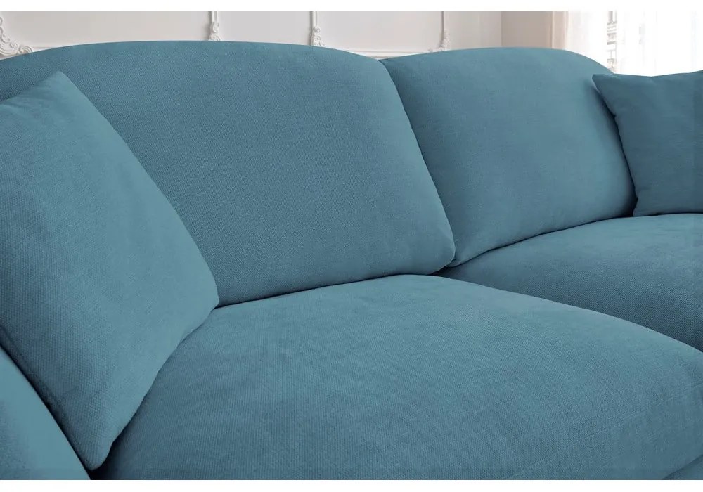 Niebieska rozkładana sofa 235 cm Cezanne – Bobochic Paris