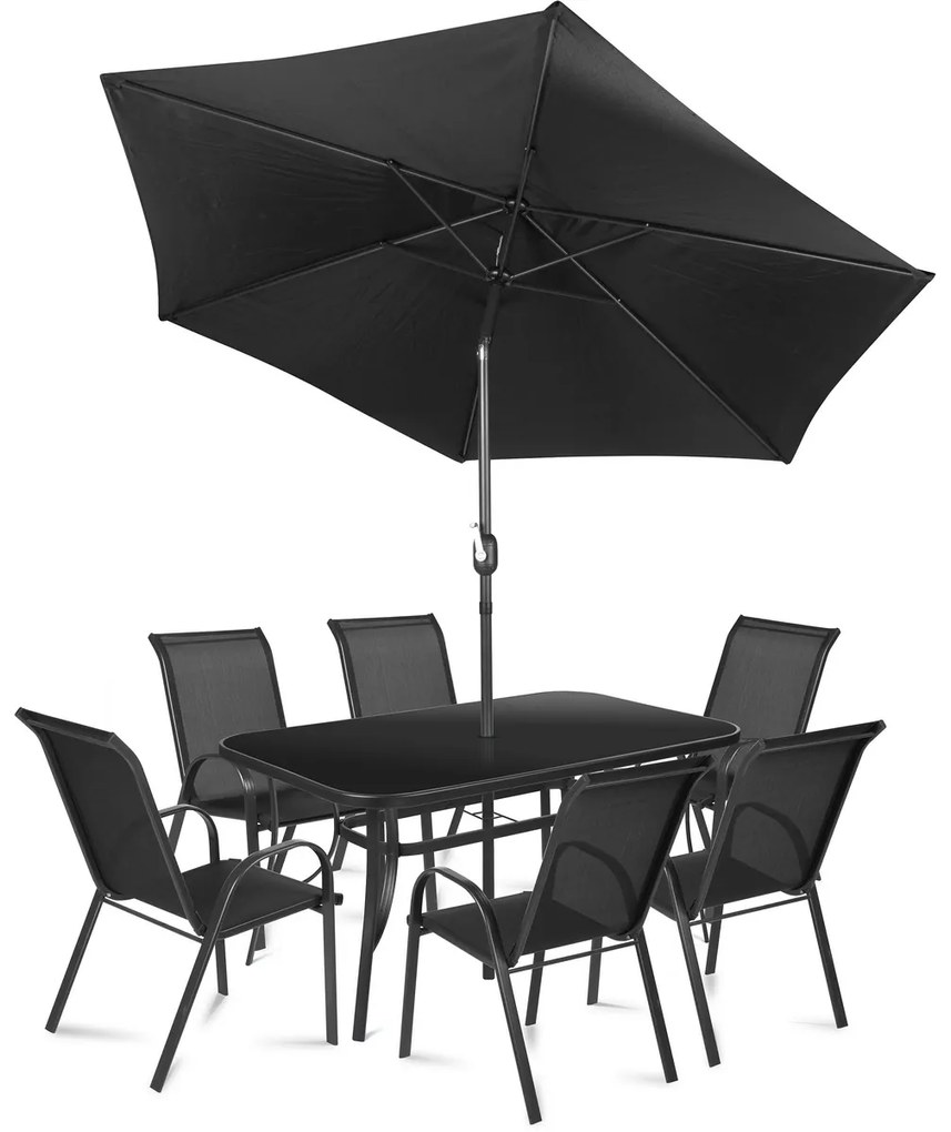 Zestaw mebli ogrodowych Fieldmann Ruby Dark, 8szt.
