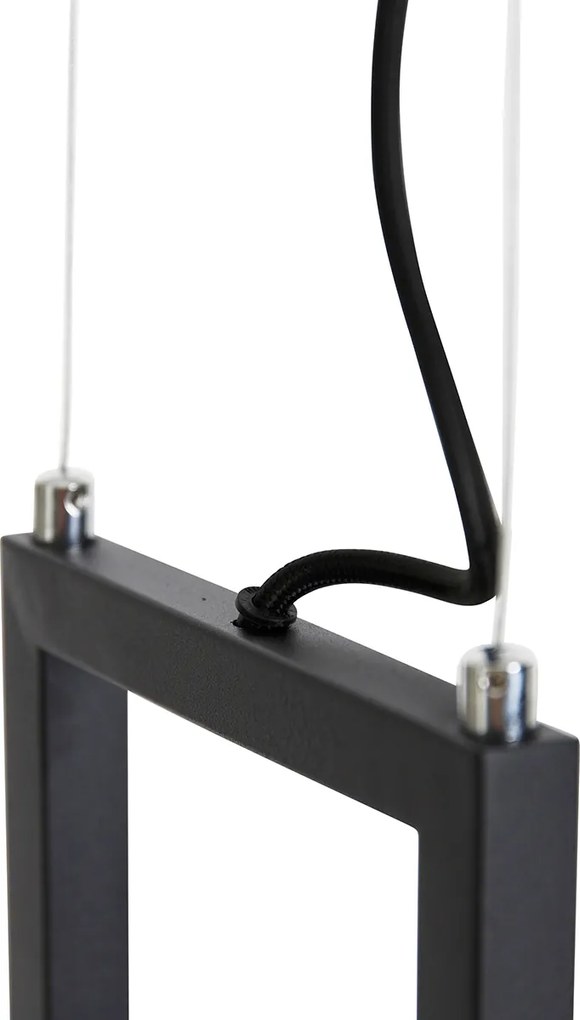 Inteligentna lampa wisząca czarna z półką, w tym 4 Wifi GU10 - Cage Rack