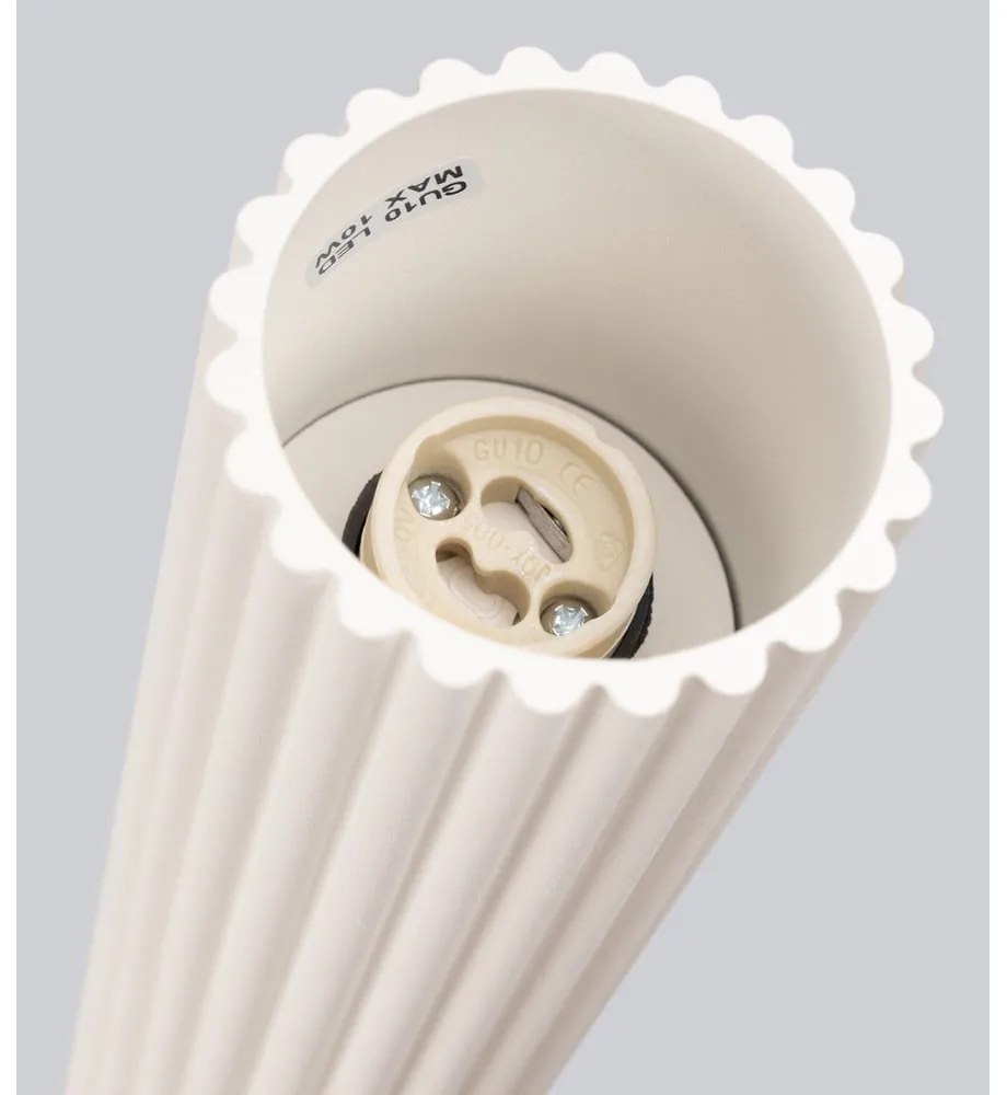 Kremowa lampa punktowa Gleam – Sollux
