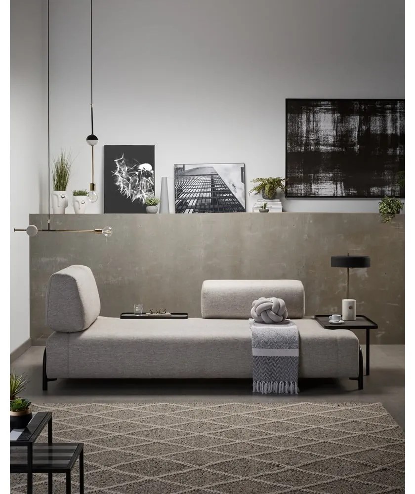 Beżowa sofa 3-osobowa Kave Home Compo