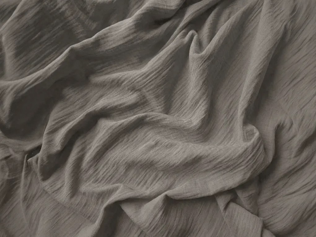 PrzytulneMieszkanie.pl PrzytulneMieszkanie.pl Pościel muślinowa PURELY szara Rozmiar pościeli: 80 x 80 cm | 155 x 220 cm