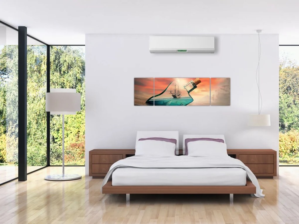 Obraz - Życie w butelce (170x50 cm)