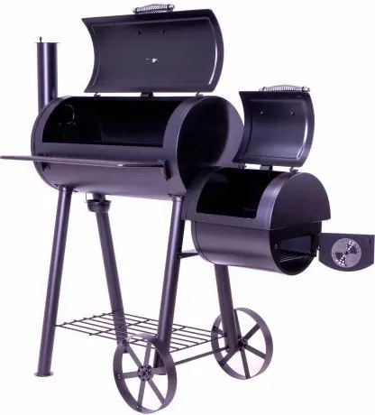 Grill ogrodowy z wędzarnią XL - 120 x 55 cm
