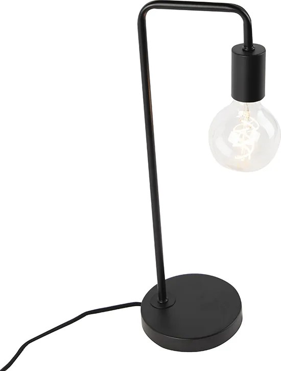 Nowoczesna czarna lampa stołowa - Facil