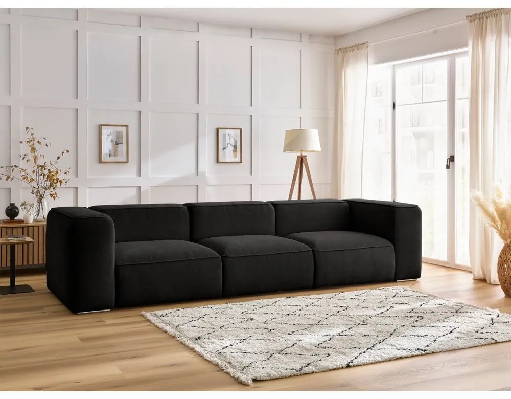 Czarna sofa 345 cm Zephyr – Bobochic Paris