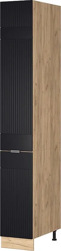 Szafka aptekarska czarne paski 30x58x206.8 fame-line