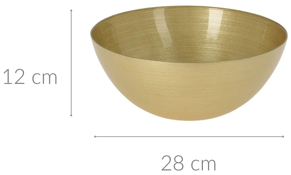 Misa dekoracyjna, szklana, Ø 28 cm