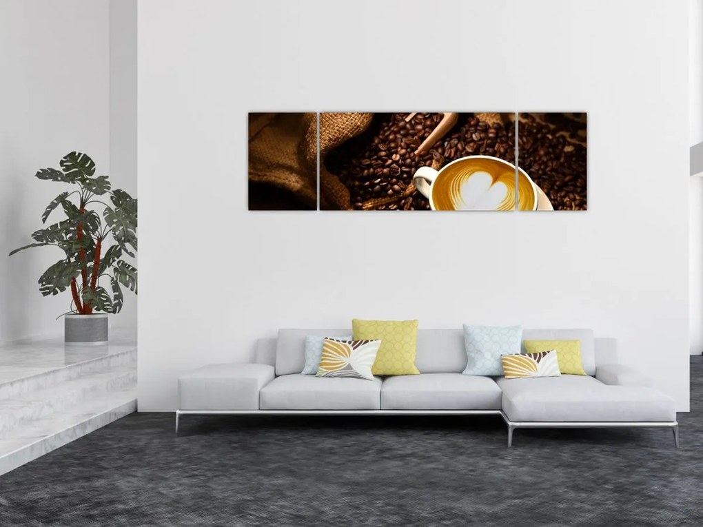 Obraz - Filiżanka kawy (170x50 cm)