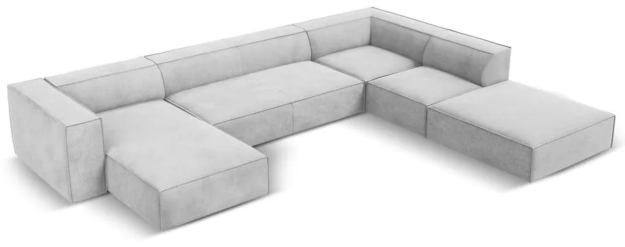 Jasnoszary narożnik (prawostronny) Madame – Windsor &amp; Co Sofas