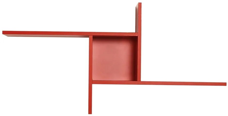 Czerwona wielopoziomowa półka 100 cm Cross – Kalune Design