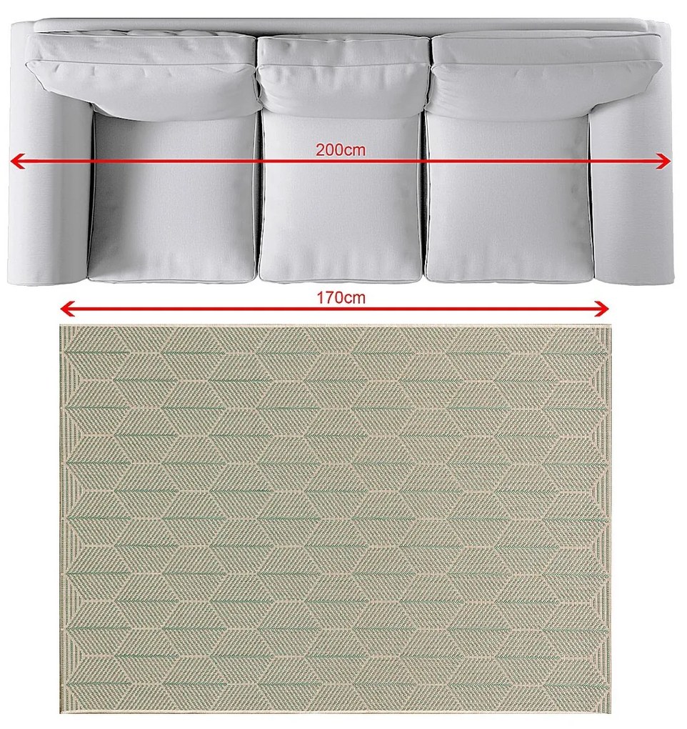 Dywan Cottage beige/spa blue 120x170cm