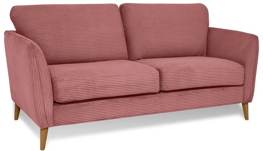 Różowa sztruksowa sofa 170 cm Paris – Scandic