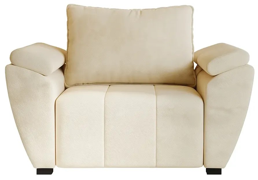 Kremowy nowoczesny fotel do salonu E8-Z11